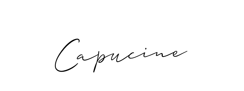 How to Draw Capucine signature style? Allison_Script is a latest design signature styles for name Capucine. Capucine signature style 2 images and pictures png