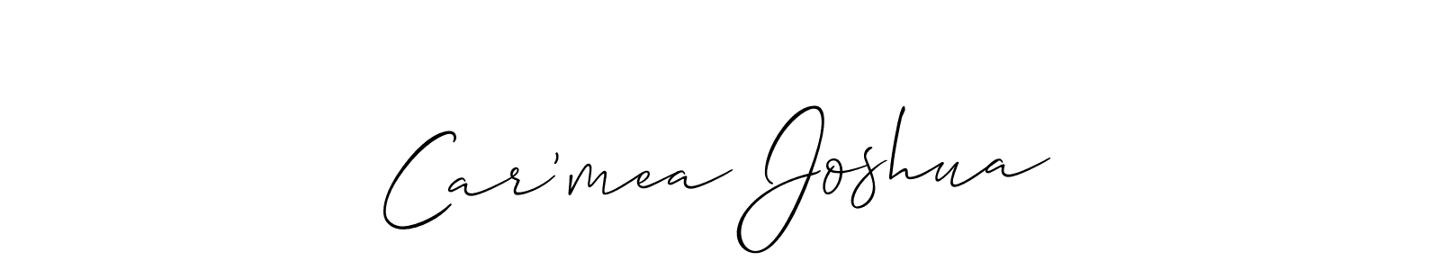 Also You can easily find your signature by using the search form. We will create Car’mea Joshua name handwritten signature images for you free of cost using Allison_Script sign style. Car’mea Joshua signature style 2 images and pictures png