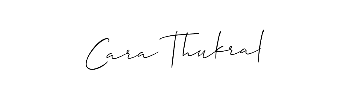 Allison_Script is a professional signature style that is perfect for those who want to add a touch of class to their signature. It is also a great choice for those who want to make their signature more unique. Get Cara Thukral name to fancy signature for free. Cara Thukral signature style 2 images and pictures png
