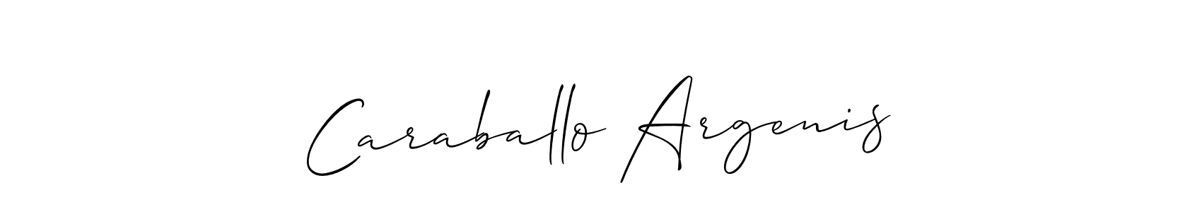 Caraballo Argenis stylish signature style. Best Handwritten Sign (Allison_Script) for my name. Handwritten Signature Collection Ideas for my name Caraballo Argenis. Caraballo Argenis signature style 2 images and pictures png