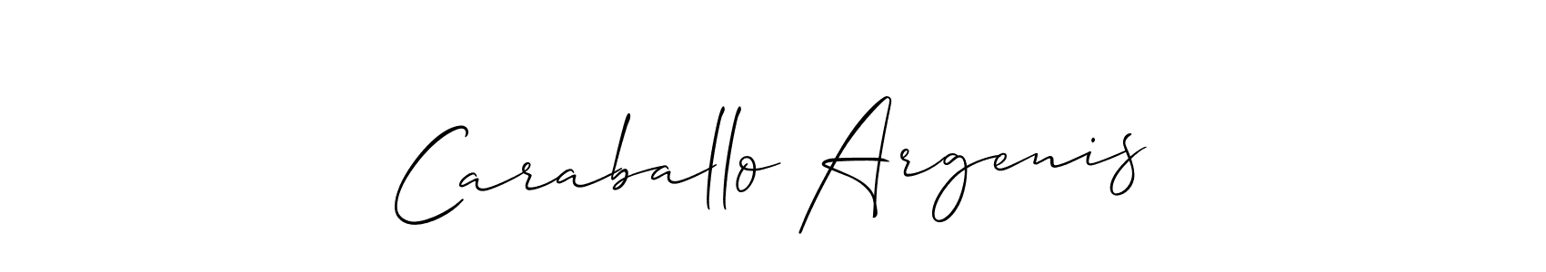 Caraballo Argenis stylish signature style. Best Handwritten Sign (Allison_Script) for my name. Handwritten Signature Collection Ideas for my name Caraballo Argenis. Caraballo Argenis signature style 2 images and pictures png