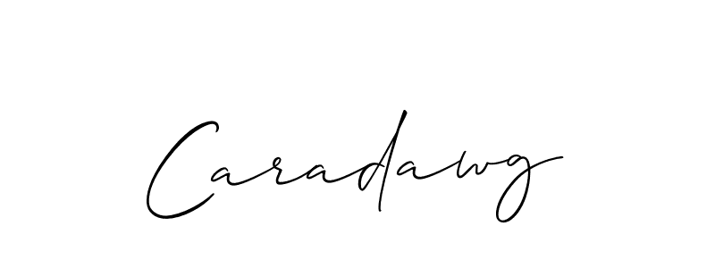 The best way (Allison_Script) to make a short signature is to pick only two or three words in your name. The name Caradawg include a total of six letters. For converting this name. Caradawg signature style 2 images and pictures png