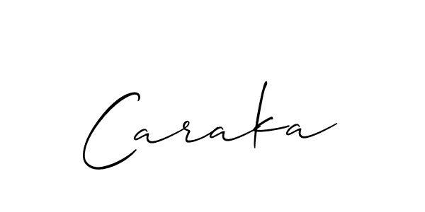 How to make Caraka name signature. Use Allison_Script style for creating short signs online. This is the latest handwritten sign. Caraka signature style 2 images and pictures png