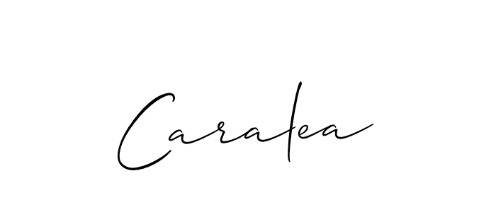 How to make Caralea signature? Allison_Script is a professional autograph style. Create handwritten signature for Caralea name. Caralea signature style 2 images and pictures png