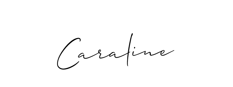 It looks lik you need a new signature style for name Caraline. Design unique handwritten (Allison_Script) signature with our free signature maker in just a few clicks. Caraline signature style 2 images and pictures png