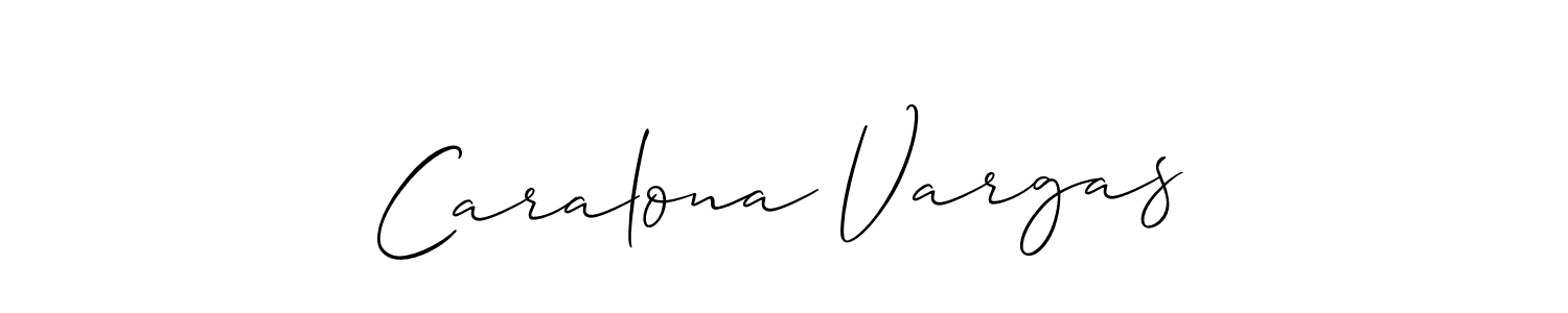 Best and Professional Signature Style for Caralona Vargas. Allison_Script Best Signature Style Collection. Caralona Vargas signature style 2 images and pictures png