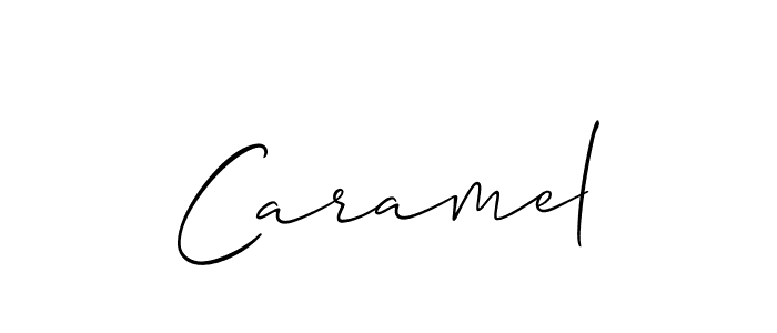 You should practise on your own different ways (Allison_Script) to write your name (Caramel) in signature. don't let someone else do it for you. Caramel signature style 2 images and pictures png