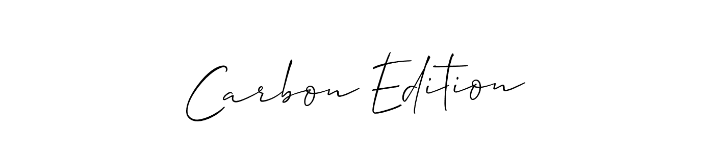 How to make Carbon Edition signature? Allison_Script is a professional autograph style. Create handwritten signature for Carbon Edition name. Carbon Edition signature style 2 images and pictures png