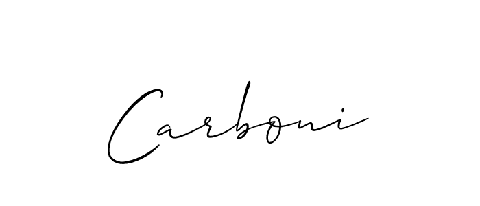 It looks lik you need a new signature style for name Carboni. Design unique handwritten (Allison_Script) signature with our free signature maker in just a few clicks. Carboni signature style 2 images and pictures png