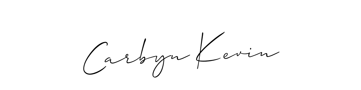if you are searching for the best signature style for your name Carbyn Kevin. so please give up your signature search. here we have designed multiple signature styles  using Allison_Script. Carbyn Kevin signature style 2 images and pictures png