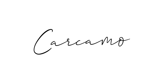 Carcamo stylish signature style. Best Handwritten Sign (Allison_Script) for my name. Handwritten Signature Collection Ideas for my name Carcamo. Carcamo signature style 2 images and pictures png