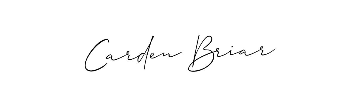 Use a signature maker to create a handwritten signature online. With this signature software, you can design (Allison_Script) your own signature for name Carden Briar. Carden Briar signature style 2 images and pictures png
