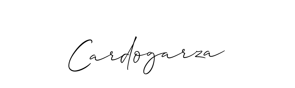 How to make Cardogarza signature? Allison_Script is a professional autograph style. Create handwritten signature for Cardogarza name. Cardogarza signature style 2 images and pictures png