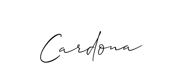 Also we have Cardona name is the best signature style. Create professional handwritten signature collection using Allison_Script autograph style. Cardona signature style 2 images and pictures png