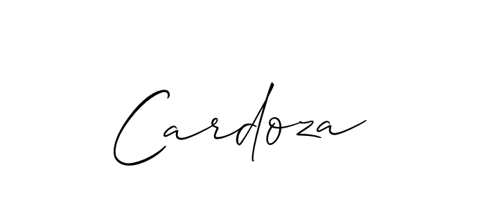 Make a beautiful signature design for name Cardoza. With this signature (Allison_Script) style, you can create a handwritten signature for free. Cardoza signature style 2 images and pictures png