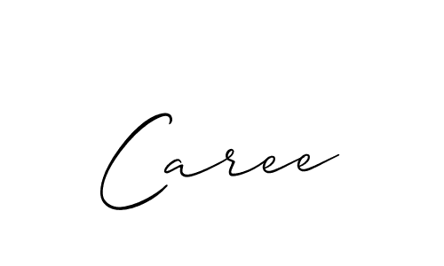 It looks lik you need a new signature style for name Caree. Design unique handwritten (Allison_Script) signature with our free signature maker in just a few clicks. Caree signature style 2 images and pictures png