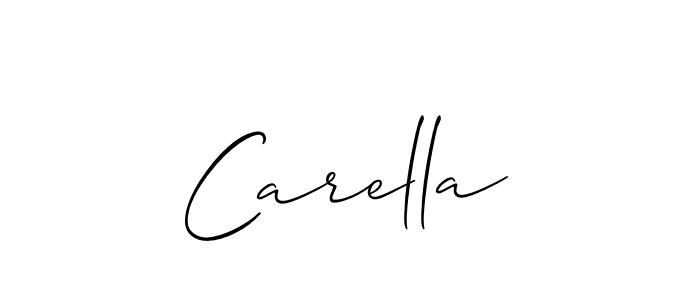 The best way (Allison_Script) to make a short signature is to pick only two or three words in your name. The name Carella include a total of six letters. For converting this name. Carella signature style 2 images and pictures png