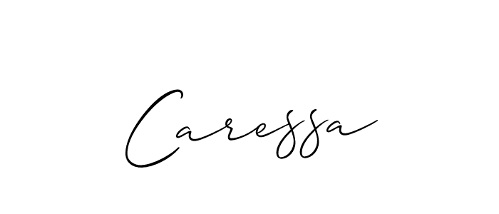Also we have Caressa name is the best signature style. Create professional handwritten signature collection using Allison_Script autograph style. Caressa signature style 2 images and pictures png
