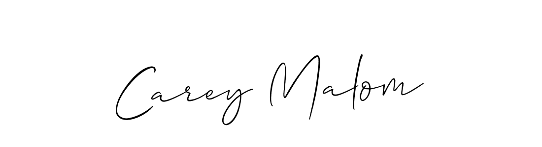 Carey Malom stylish signature style. Best Handwritten Sign (Allison_Script) for my name. Handwritten Signature Collection Ideas for my name Carey Malom. Carey Malom signature style 2 images and pictures png