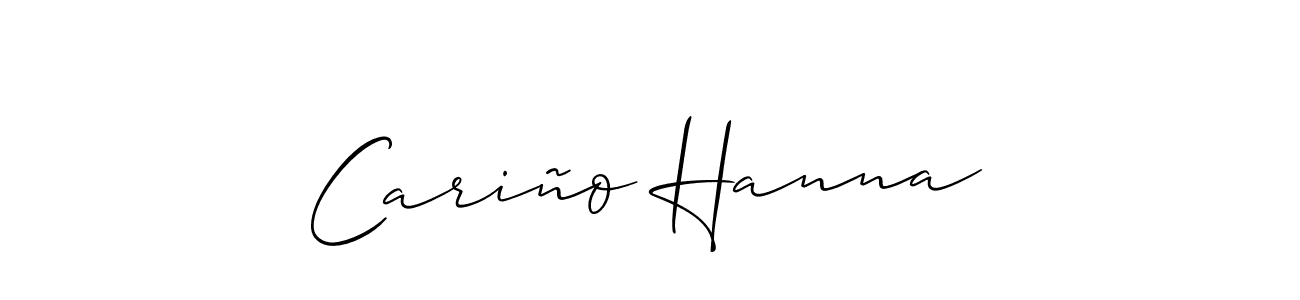 Make a short Cariño Hanna signature style. Manage your documents anywhere anytime using Allison_Script. Create and add eSignatures, submit forms, share and send files easily. Cariño Hanna signature style 2 images and pictures png