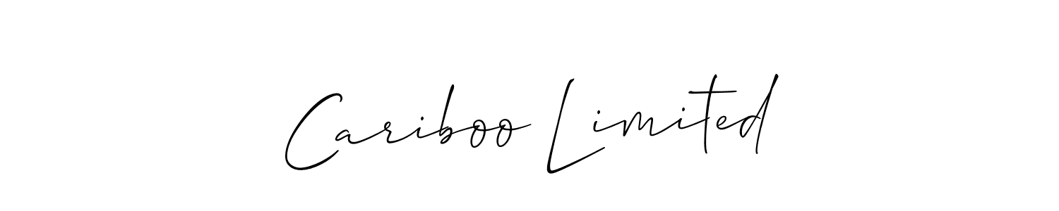 Design your own signature with our free online signature maker. With this signature software, you can create a handwritten (Allison_Script) signature for name Cariboo Limited. Cariboo Limited signature style 2 images and pictures png