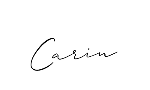 You should practise on your own different ways (Allison_Script) to write your name (Carin) in signature. don't let someone else do it for you. Carin signature style 2 images and pictures png