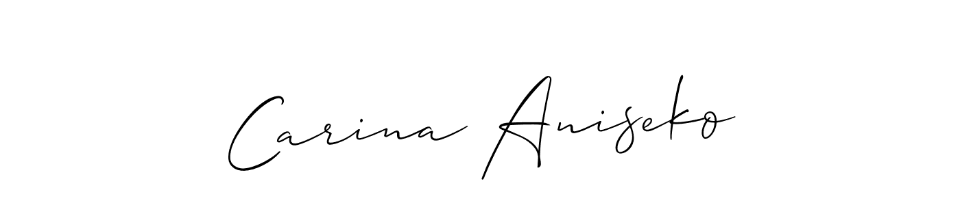 Once you've used our free online signature maker to create your best signature Allison_Script style, it's time to enjoy all of the benefits that Carina Aniseko name signing documents. Carina Aniseko signature style 2 images and pictures png