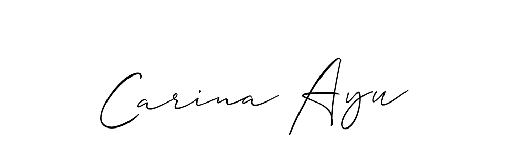 Best and Professional Signature Style for Carina Ayu. Allison_Script Best Signature Style Collection. Carina Ayu signature style 2 images and pictures png