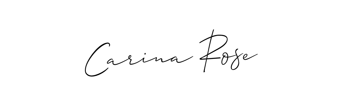 You should practise on your own different ways (Allison_Script) to write your name (Carina Rose) in signature. don't let someone else do it for you. Carina Rose signature style 2 images and pictures png