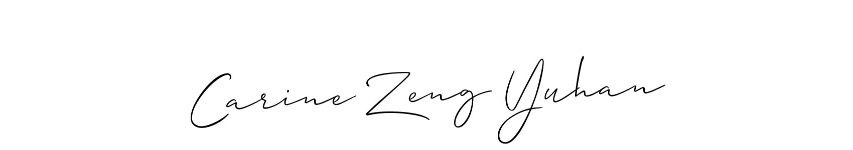 Once you've used our free online signature maker to create your best signature Allison_Script style, it's time to enjoy all of the benefits that Carine Zeng Yuhan name signing documents. Carine Zeng Yuhan signature style 2 images and pictures png