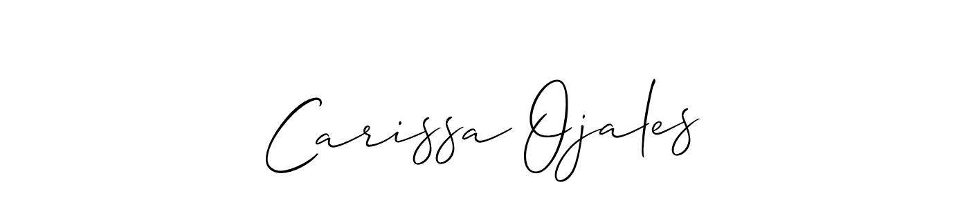 You can use this online signature creator to create a handwritten signature for the name Carissa Ojales. This is the best online autograph maker. Carissa Ojales signature style 2 images and pictures png