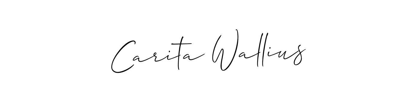 Best and Professional Signature Style for Carita Wallius. Allison_Script Best Signature Style Collection. Carita Wallius signature style 2 images and pictures png