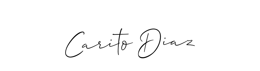 Best and Professional Signature Style for Carito Diaz. Allison_Script Best Signature Style Collection. Carito Diaz signature style 2 images and pictures png