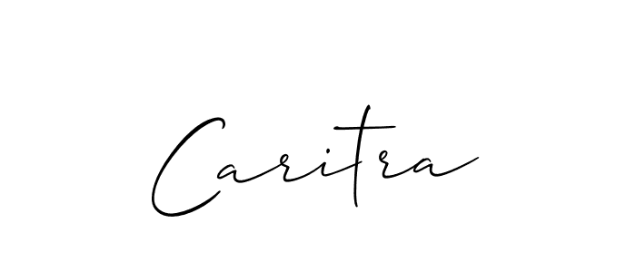 Design your own signature with our free online signature maker. With this signature software, you can create a handwritten (Allison_Script) signature for name Caritra. Caritra signature style 2 images and pictures png