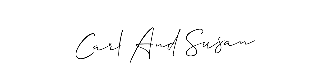 if you are searching for the best signature style for your name Carl And Susan. so please give up your signature search. here we have designed multiple signature styles  using Allison_Script. Carl And Susan signature style 2 images and pictures png
