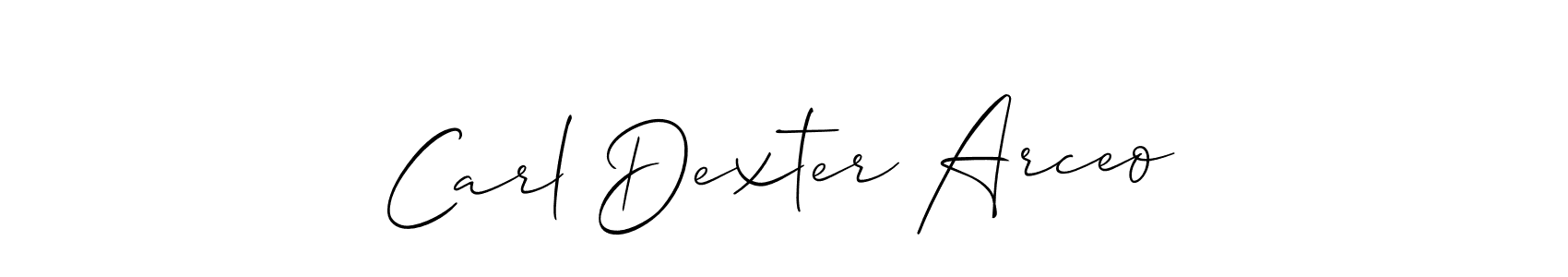 if you are searching for the best signature style for your name Carl Dexter Arceo. so please give up your signature search. here we have designed multiple signature styles  using Allison_Script. Carl Dexter Arceo signature style 2 images and pictures png