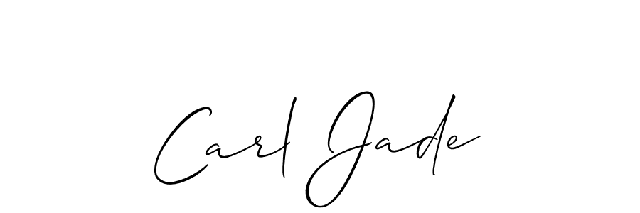 Design your own signature with our free online signature maker. With this signature software, you can create a handwritten (Allison_Script) signature for name Carl Jade. Carl Jade signature style 2 images and pictures png