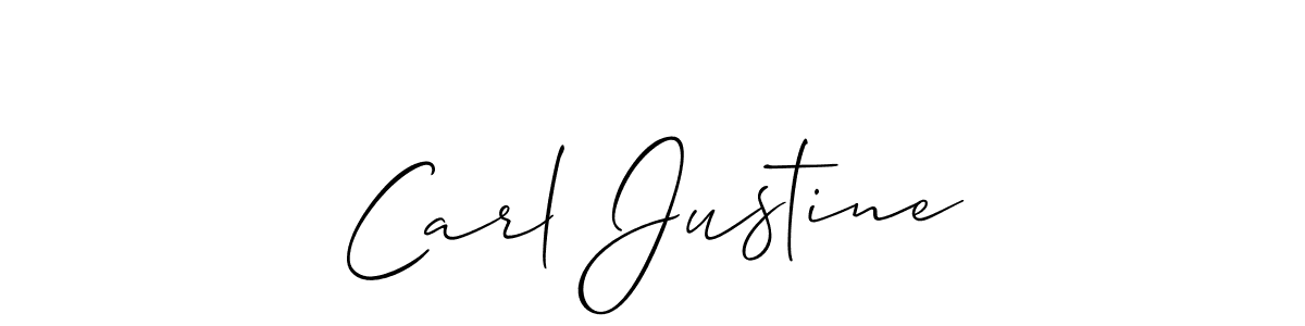 How to make Carl Justine name signature. Use Allison_Script style for creating short signs online. This is the latest handwritten sign. Carl Justine signature style 2 images and pictures png