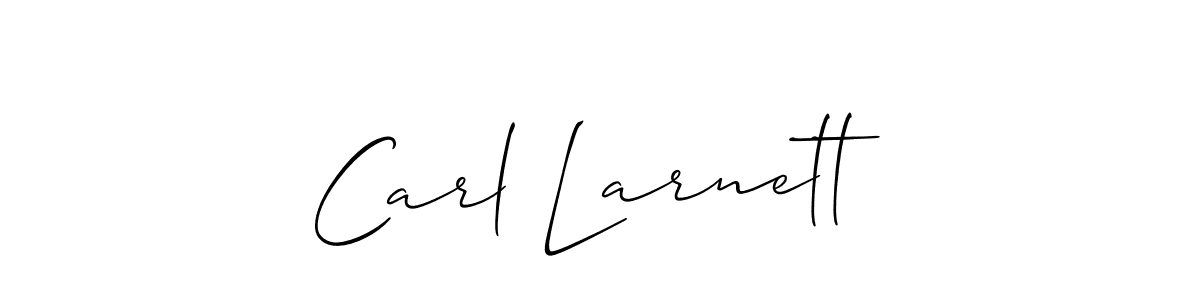 Use a signature maker to create a handwritten signature online. With this signature software, you can design (Allison_Script) your own signature for name Carl Larnett. Carl Larnett signature style 2 images and pictures png