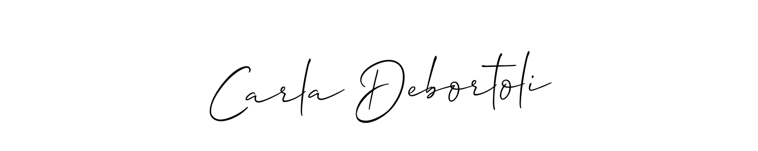 Similarly Allison_Script is the best handwritten signature design. Signature creator online .You can use it as an online autograph creator for name Carla Debortoli. Carla Debortoli signature style 2 images and pictures png