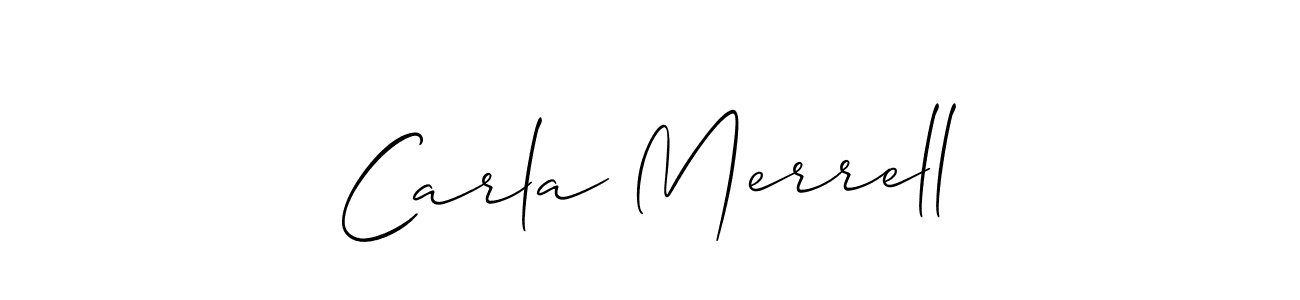 Create a beautiful signature design for name Carla Merrell. With this signature (Allison_Script) fonts, you can make a handwritten signature for free. Carla Merrell signature style 2 images and pictures png