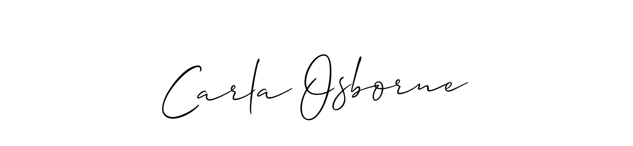 Use a signature maker to create a handwritten signature online. With this signature software, you can design (Allison_Script) your own signature for name Carla Osborne. Carla Osborne signature style 2 images and pictures png