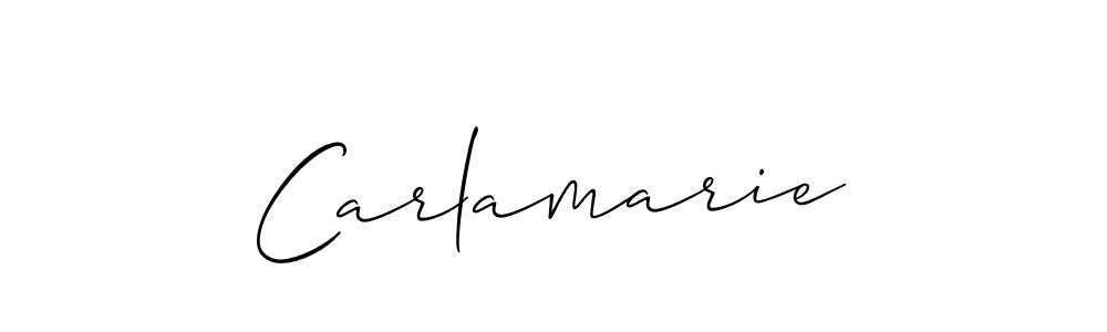 How to make Carlamarie name signature. Use Allison_Script style for creating short signs online. This is the latest handwritten sign. Carlamarie signature style 2 images and pictures png