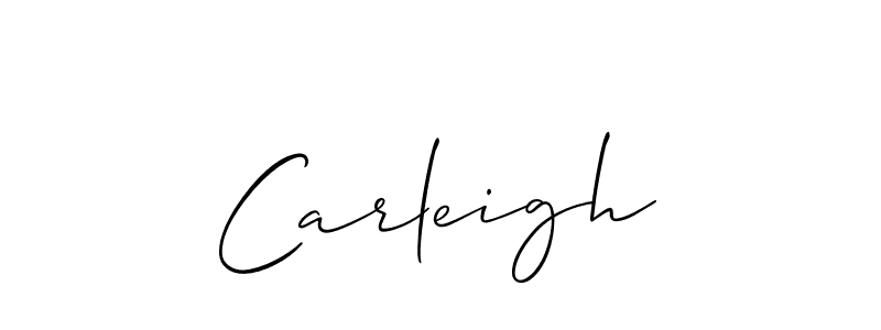 You should practise on your own different ways (Allison_Script) to write your name (Carleigh) in signature. don't let someone else do it for you. Carleigh signature style 2 images and pictures png