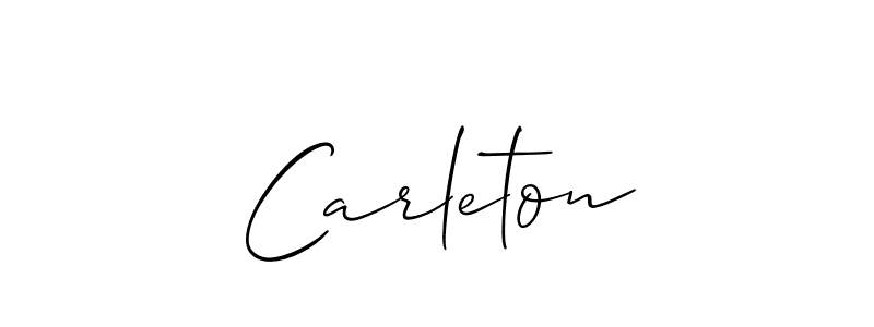 How to Draw Carleton signature style? Allison_Script is a latest design signature styles for name Carleton. Carleton signature style 2 images and pictures png