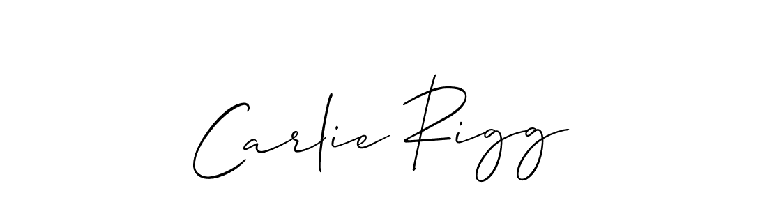 Best and Professional Signature Style for Carlie Rigg. Allison_Script Best Signature Style Collection. Carlie Rigg signature style 2 images and pictures png