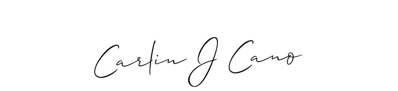 Also You can easily find your signature by using the search form. We will create Carlin J Cano name handwritten signature images for you free of cost using Allison_Script sign style. Carlin J Cano signature style 2 images and pictures png