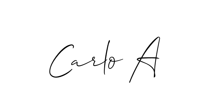 This is the best signature style for the Carlo A name. Also you like these signature font (Allison_Script). Mix name signature. Carlo A signature style 2 images and pictures png