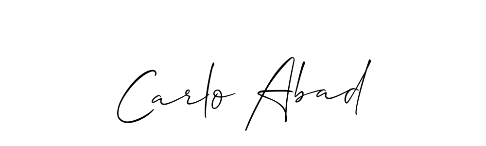 You should practise on your own different ways (Allison_Script) to write your name (Carlo Abad) in signature. don't let someone else do it for you. Carlo Abad signature style 2 images and pictures png