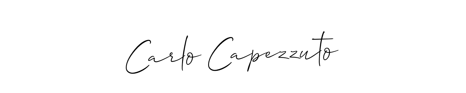 You should practise on your own different ways (Allison_Script) to write your name (Carlo Capezzuto) in signature. don't let someone else do it for you. Carlo Capezzuto signature style 2 images and pictures png